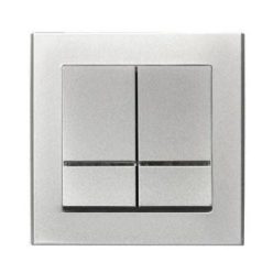 Sonata csillárkapcsoló jelzőfényes Ezüst