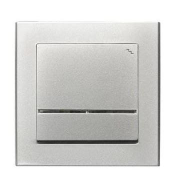 Sonata alternatív kapcsoló jelzőfényes Ezüst