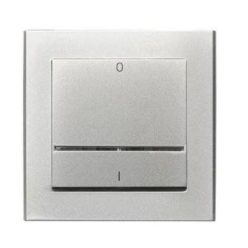 Sonata kétpólusú nyomókapcsoló jelzőfényes Ezüst