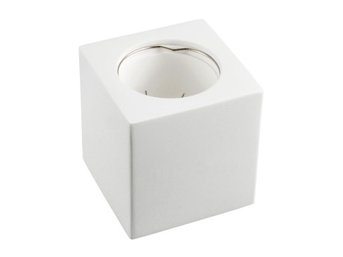 Gipsz spot lámpatest, falon kívüli, négyzet, fehér