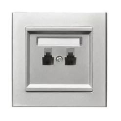 Sonata dupla telefoncsatlakozó Ezüst