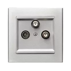 Sonata TV-R-2xSAT csatlakozó Ezüst