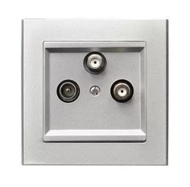 Sonata TV-R-2xSAT csatlakozó Ezüst