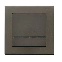 Sonata egypólusú nyomókapcsoló jelzőfényes Csokoládé