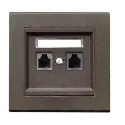 Sonata dupla telefoncsatlakozó Csokoládé