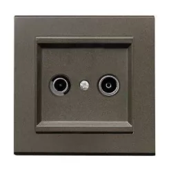 Sonata TV csatlakozó átmenő 16dB Csokoládé