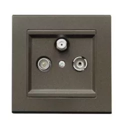 Sonata TV-R-SAT csatlakozó 1,5-2 dB Csokoládé