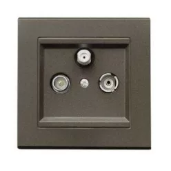 Sonata TV-R-SAT csatlakozó 1,2 dB Csokoládé