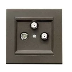 Sonata TV-R-2xSAT csatlakozó Csokoládé