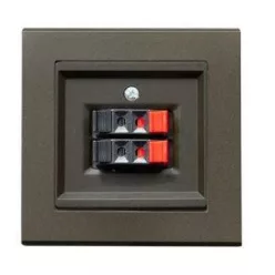   Sonata dupla hangszóró-csatlakozóaljzat - csiptetős Csokoládé