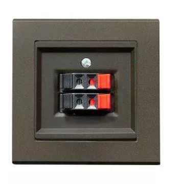 Sonata dupla hangszóró-csatlakozóaljzat - csiptetős Csokoládé