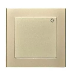 Sonata nyomókapcsoló lámpajellel Pezsgőarany