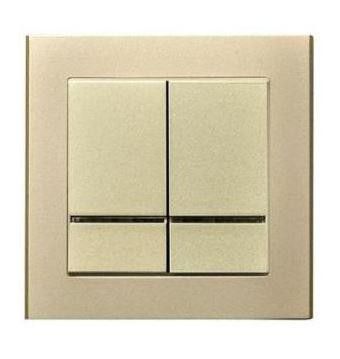 Sonata csillárkapcsoló jelzőfényes Pezsgőarany