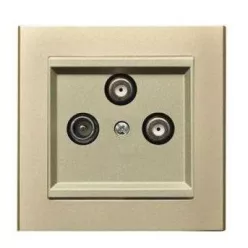 Sonata TV-R-2xSAT csatlakozó Pezsgőarany