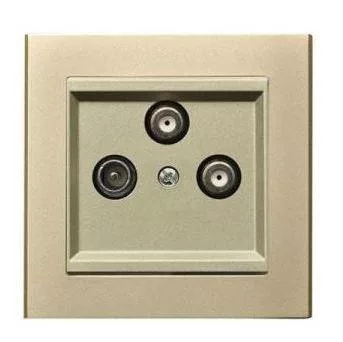 Sonata TV-R-2xSAT csatlakozó Pezsgőarany