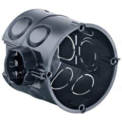   Kaiser mélyített 60-as szerelvénydoboz, 66mm mély, 4 csavarhellyel, halogénmentes 1555-04