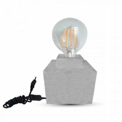 Cemento beton talpú asztali lámpa (E27) szürke