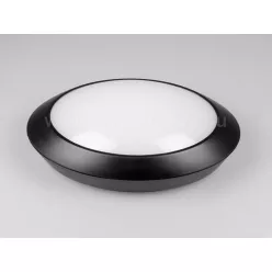 Led lámpa 1350 fekete 12W meleg fehér