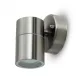 Inox Wally oldalfali lámpatest, GU10, 1 irányú