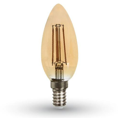 LED lámpa vintage E14 4Watt izzószálas extra meleg fehér