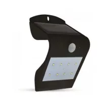 Napelemes oldalfali lámpa 1.5 Watt fekete 4000+4000K