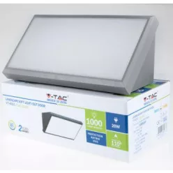 Szürke fali lámpa 12W természetes fehér IP65