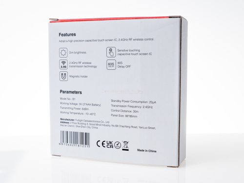 Fali B1W csoport fali fényerőszabályzó vezérlő elemes fehér