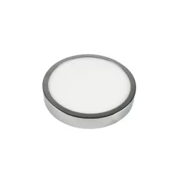 Led panel kör 12W falon kívüli króm meleg fehér