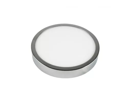 Led panel kör 12W falon kívüli króm meleg fehér