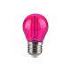 LED lámpa E27 filament (2W/300°) Kisgömb - pink