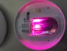 LED lámpa E27 filament (2W/300°) Kisgömb - pink