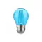 LED lámpa E27 filament (2W/300°) Kisgömb - kék