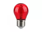 LED lámpa E27 filament (2W/300°) Kisgömb - piros