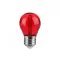 LED lámpa E27 filament (2W/300°) Kisgömb - piros