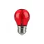 LED lámpa E27 filament (2W/300°) Kisgömb - piros