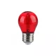 LED lámpa E27 filament (2W/300°) Kisgömb - piros
