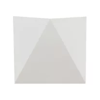   Triangles oldalfali dekor lámpatest, 5W, fehér, természetes fehér