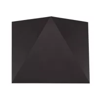   Triangles oldalfali dekor lámpatest, 5W, fekete, természetes fehér
