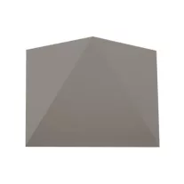   Triangles oldalfali dekor lámpatest, 5W, szürke, természetes fehér