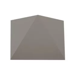   Triangles oldalfali dekor lámpatest, 5W, szürke, meleg fehér