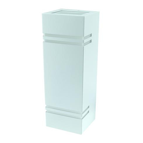 Biancolight Double-3 oldalfali lámpatest, 2xGU10, fehér