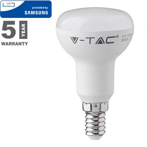 LED lámpa E14 (4,8W/120°) Reflektor R50, hideg fehér PRO Samsung