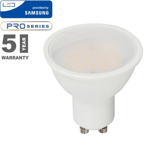 LED lámpa GU10 (4,5W/110°) meleg fehér PRO Samsung