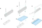 Alu profil I6 eloxált ezüst LED szalaghoz-üvegszorító profil plexi/üveg táblához