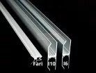 Alu profil Type-I6 és Type-I10 üveg - plexi profilhoz belső rögzítő elem