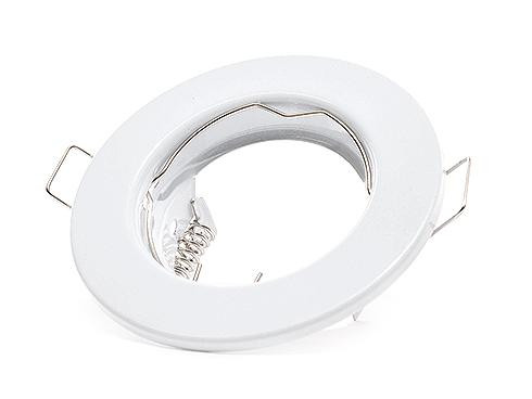 Olcsó beépíthető fix kör spot lámpatest fehér párban IP20