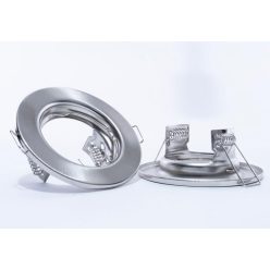   Spot lámpatest, kör alakú, fix, mattkróm ( kettessével rendelhető )