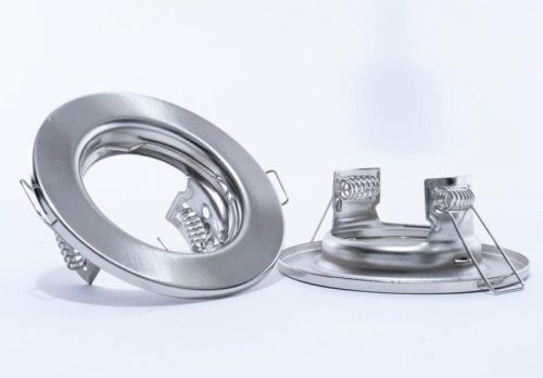 Spot lámpatest, kör alakú, fix, mattkróm ( kettessével rendelhető )