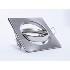   Beépíthető négyzet alakú spot lámpatest billenthető matt króm Optonica