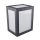 Cube oldalfali dekor lámpatest, 12W, fekete, meleg fehér